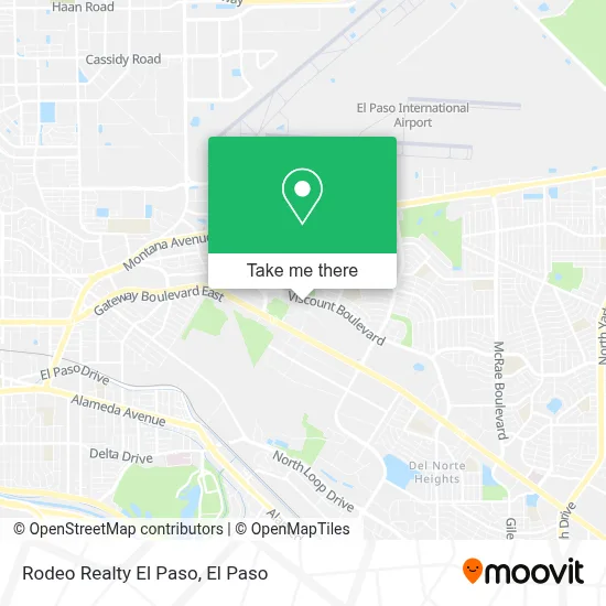 Rodeo Realty El Paso map