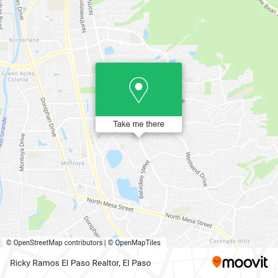 Ricky Ramos El Paso Realtor map