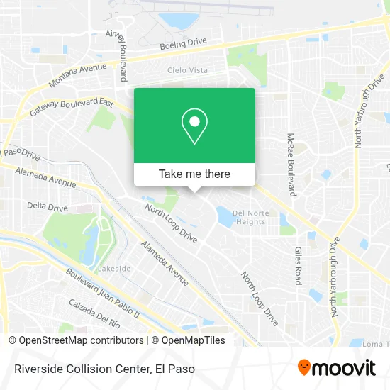 Riverside Collision Center map