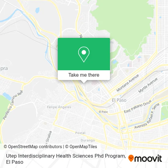 Utep Interdisciplinary Health Sciences Phd Program map
