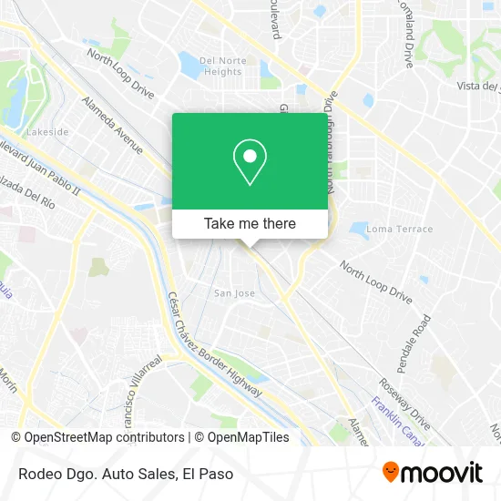 Rodeo Dgo. Auto Sales map