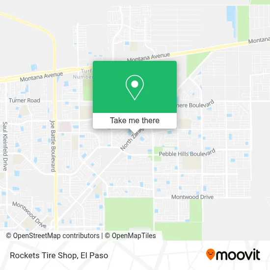 Rockets Tire Shop map