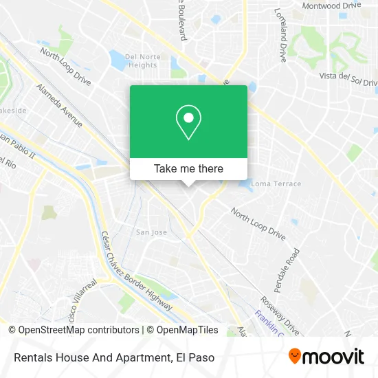 Rentals House And Apartment map