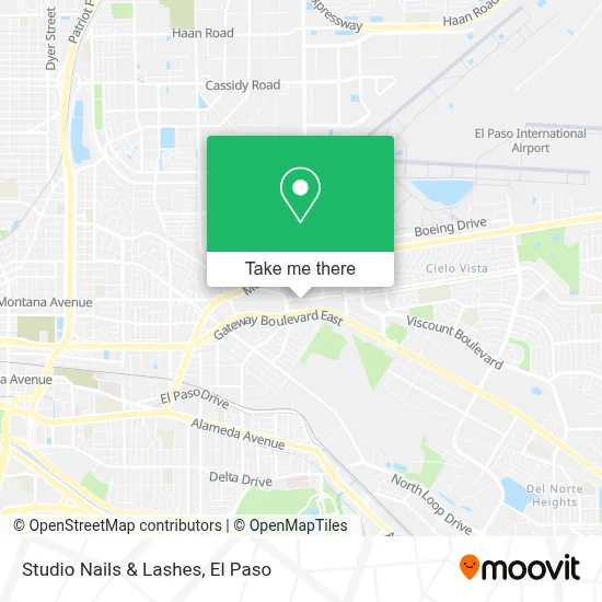 Studio Nails & Lashes map