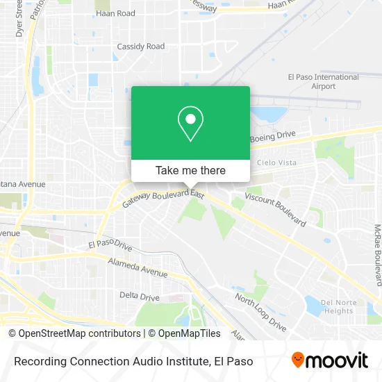 Recording Connection Audio Institute map
