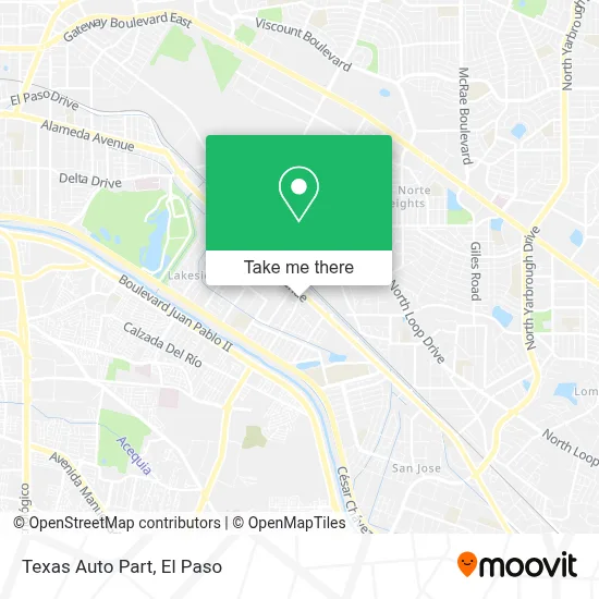 Texas Auto Part map