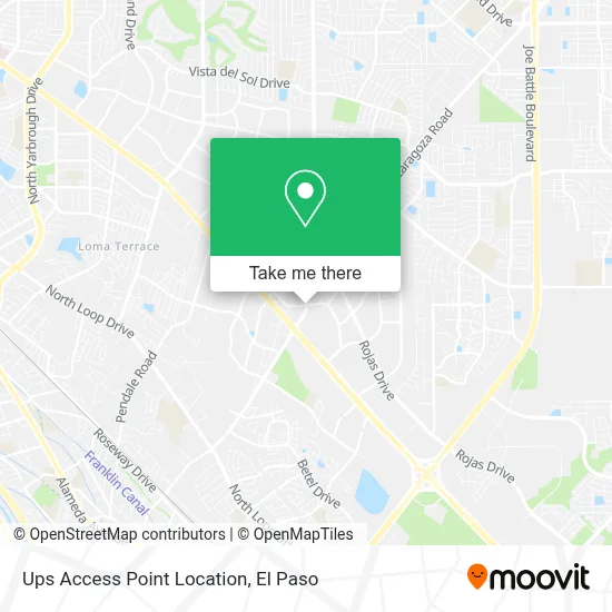 Ups Access Point Location map