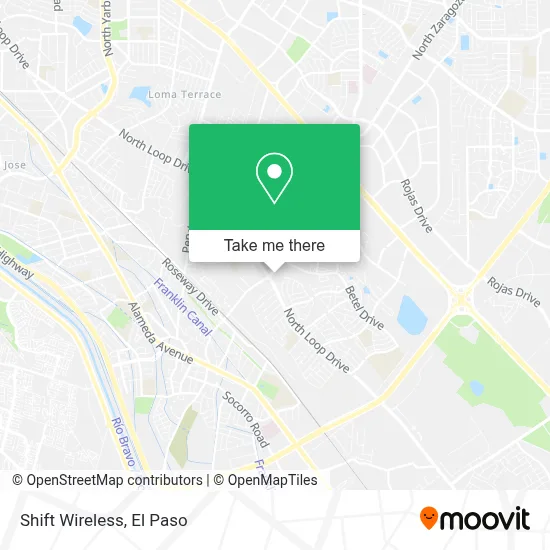 Shift Wireless map
