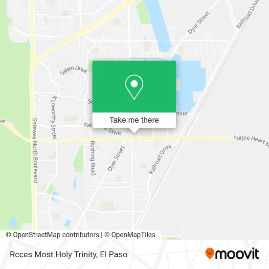 Rcces Most Holy Trinity map