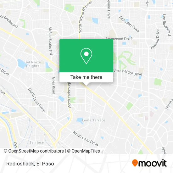Radioshack map