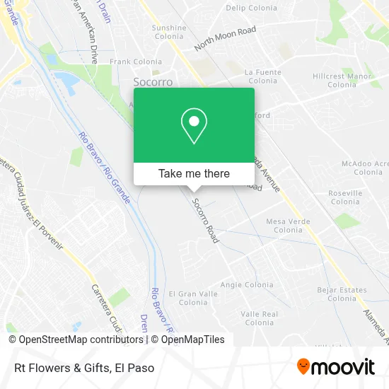 Rt Flowers & Gifts map