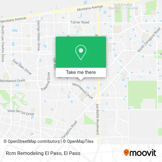 Rcm Remodeling El Paso map