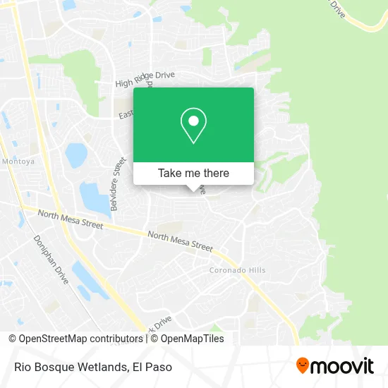 Rio Bosque Wetlands map