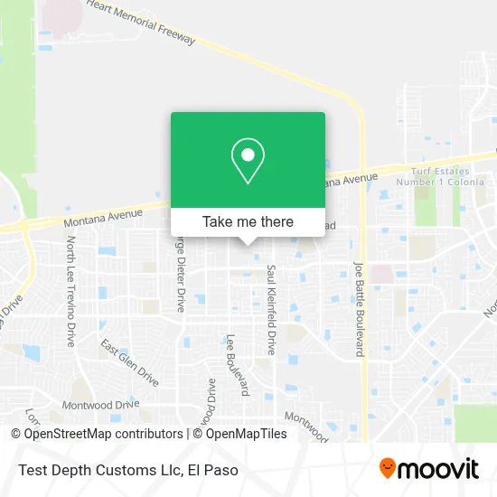 Test Depth Customs Llc map