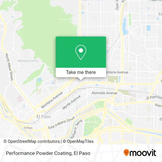 Performance Powder Coating map