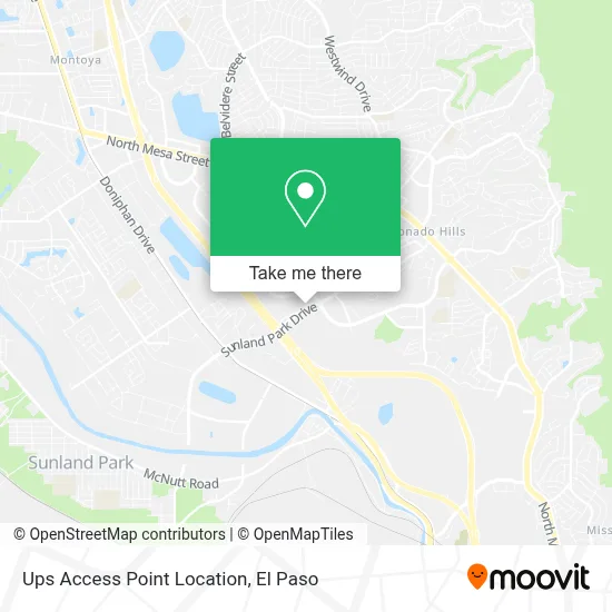Ups Access Point Location map