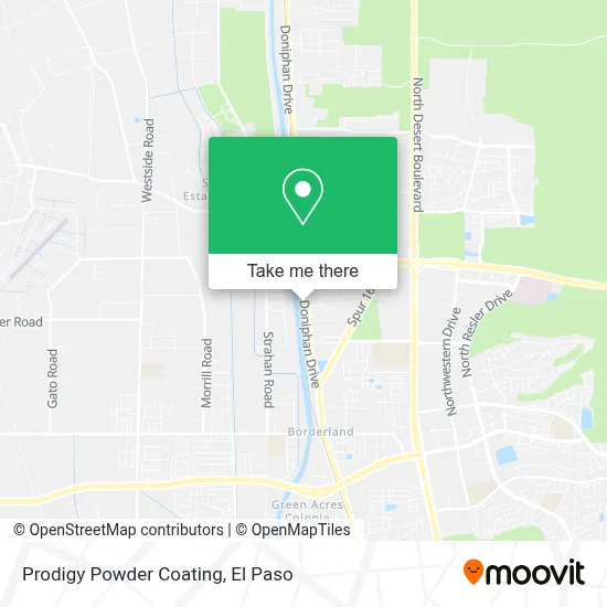 Prodigy Powder Coating map