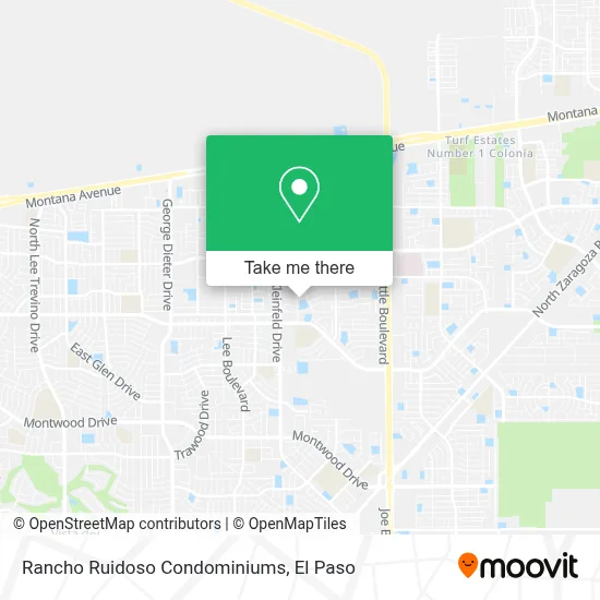 Rancho Ruidoso Condominiums map