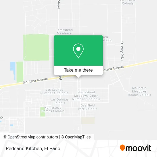 Redsand Kitchen map