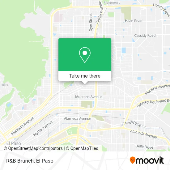 R&B Brunch map