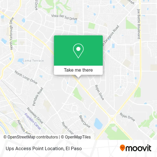 Ups Access Point Location map