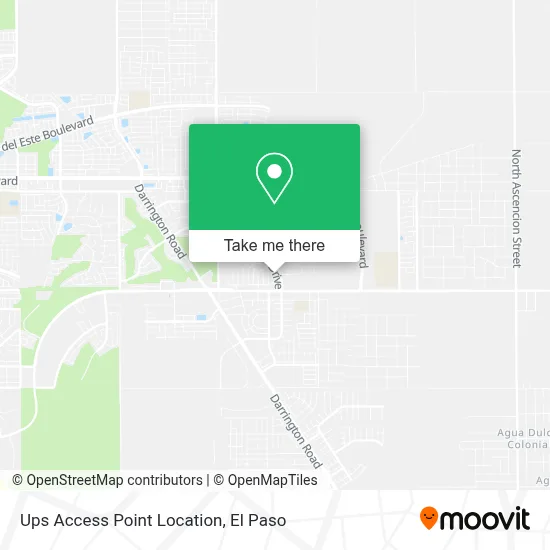 Ups Access Point Location map