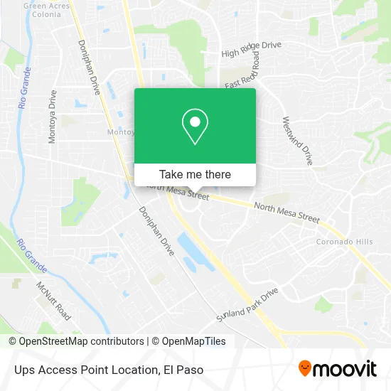 Ups Access Point Location map