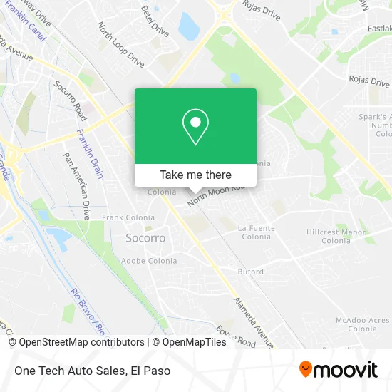 One Tech Auto Sales map