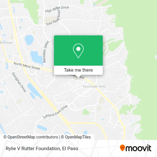 Rylie V Rutter Foundation map