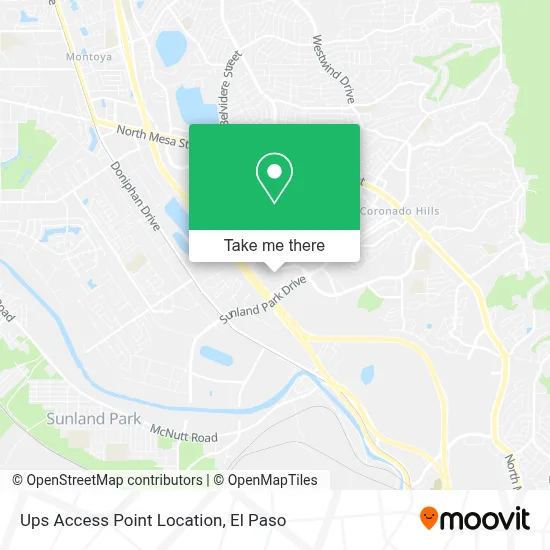 Ups Access Point Location map