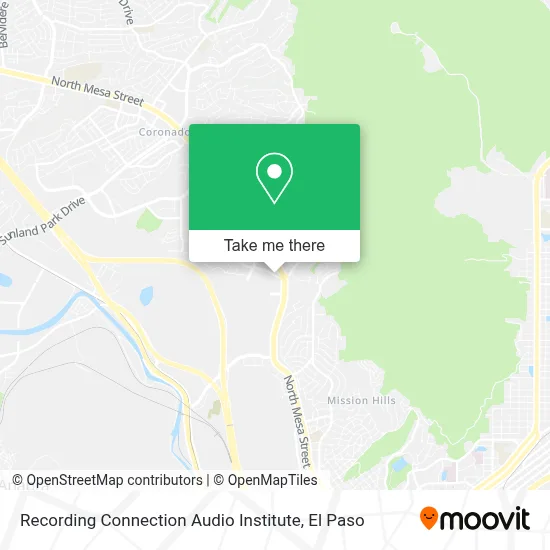 Recording Connection Audio Institute map