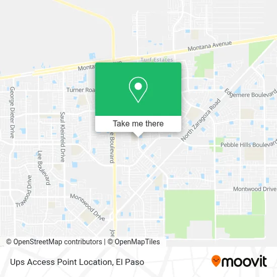 Ups Access Point Location map