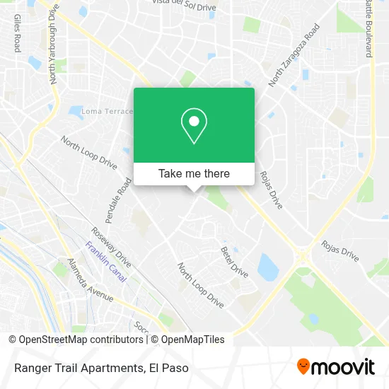 Ranger Trail Apartments map