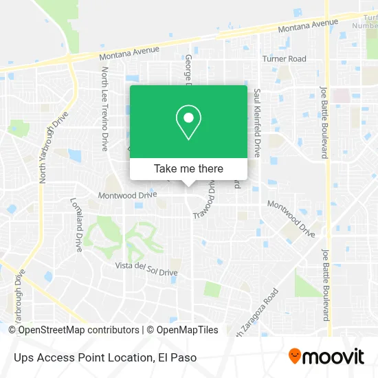 Ups Access Point Location map