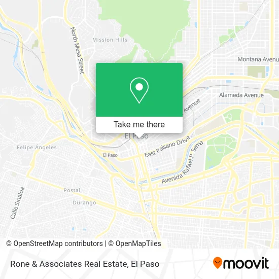 Rone & Associates Real Estate map