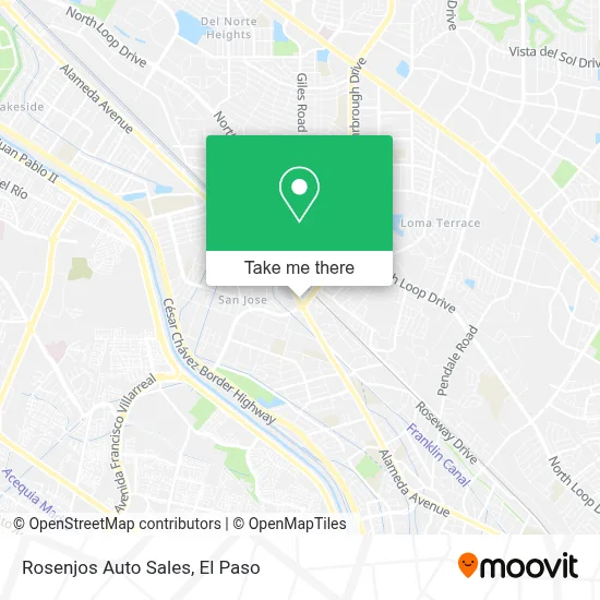 Rosenjos Auto Sales map