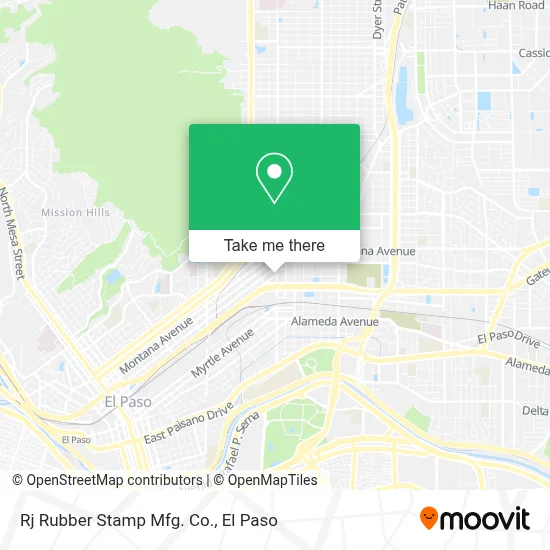 Rj Rubber Stamp Mfg. Co. map