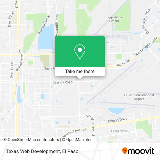Texas Web Development map