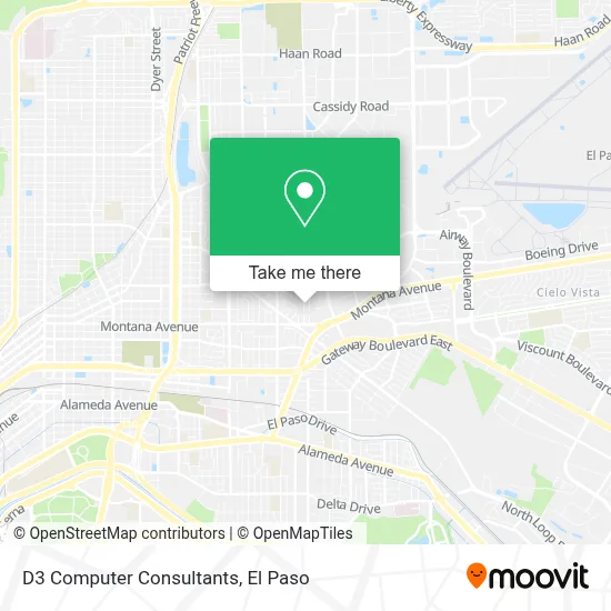 D3 Computer Consultants map