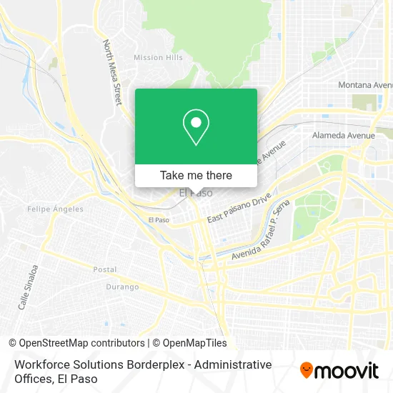 Workforce Solutions Borderplex - Administrative Offices map
