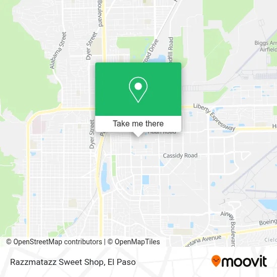 Razzmatazz Sweet Shop map