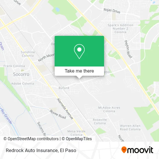 Redrock Auto Insurance map