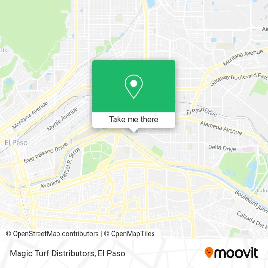 Magic Turf Distributors map