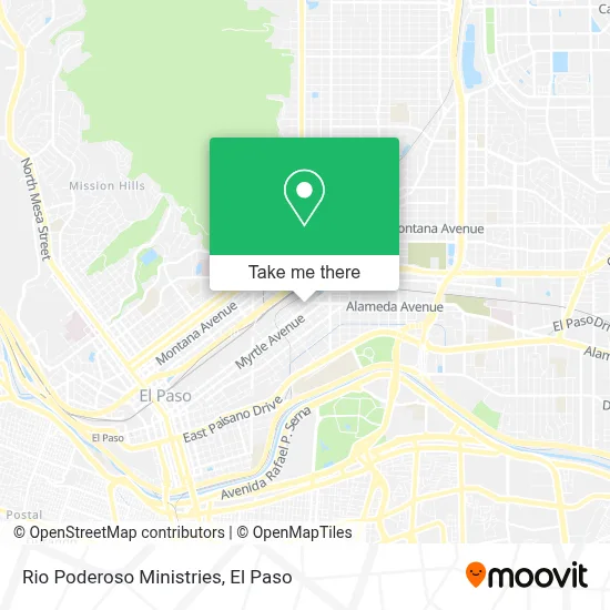 Rio Poderoso Ministries map