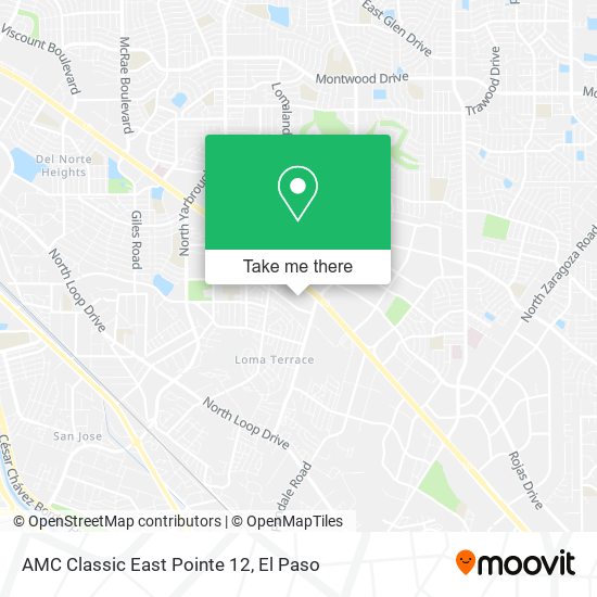 AMC Classic East Pointe 12 map