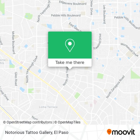 Notorious Tattoo Gallery map