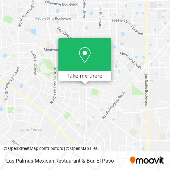 Las Palmas Mexican Restaurant & Bar map
