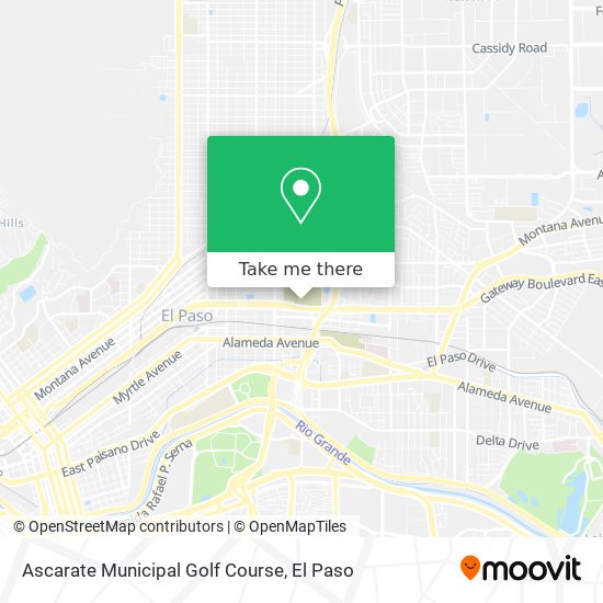 Ascarate Municipal Golf Course map