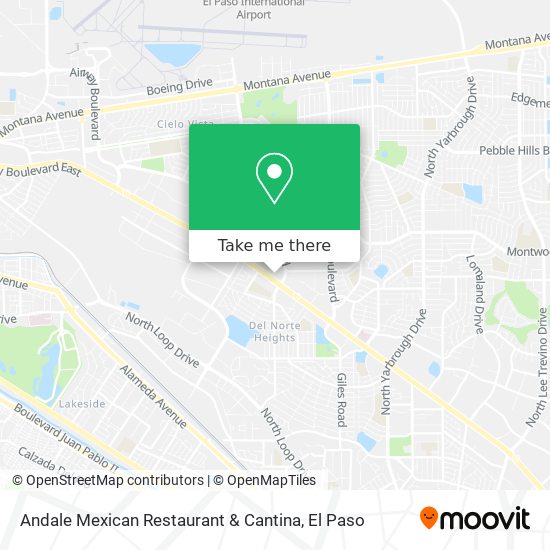 Andale Mexican Restaurant & Cantina map