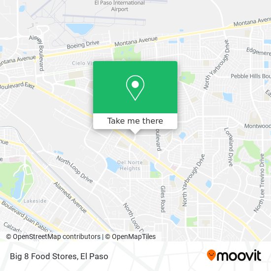 Big 8 Food Stores map